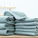 【フェイス6枚・バス3枚】しなやかオーガニックコットンタオルセット（ナナイロ）F6B3-BL