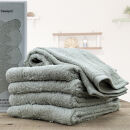 【フェイス6枚組】『贈り物に』ボックス入りオーガニックコットンタオル（33×100cm）やわよりF6-GR