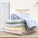 【フェイス6枚組】『贈り物に』ボックス入りオーガニックコットンタオル（33×100cm）やわよりF6-ST