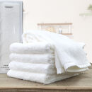 【フェイス6枚組】『贈り物に』ボックス入りオーガニックコットンタオル（33×100cm）やわよりF6-WH