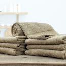 【フェイスタオル7枚組】しなやかオーガニックコットンタオル（34×80cm）ナナイロF7-BR