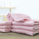 【フェイスタオル7枚組】しなやかオーガニックコットンタオル（34×80cm）ナナイロF7-PI