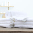 【フェイスタオル7枚組】しなやかオーガニックコットンタオル（34×80cm）ナナイロF7-WH