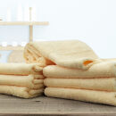 【フェイスタオル7枚組】しなやかオーガニックコットンタオル（34×80cm）ナナイロF7-YE