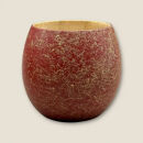 木製 エッグカップ 乱糸マット仕上げ 本朱［NF123］