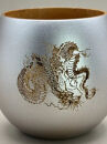 コーヒーカップ 金龍・銀龍 2個セット（桐箱入り）［NF116］