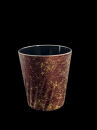 ロックグラス315 乱糸(マット仕上げ)赤溜