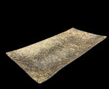 波レクタングルプレート 乱糸(マット仕上げ)漆黒［NF105］