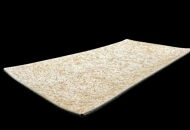 波レクタングルプレート 乱糸(マット仕上げ)純白［NF103］