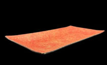 波レクタングルプレート 乱糸(マット仕上げ)本朱［NF101］