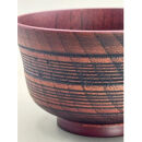 線面汁椀 ２個セット［黒漆］［朱］各1［NF94］