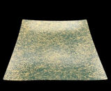 波スクエアプレート L 乱糸(マット仕上げ)草色［NF80］