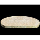 木製 半月トレイ 乱糸 (マット仕上げ) 純白［NF72］