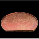 木製 半月トレイ 乱糸 (マット仕上げ) 赤溜［NF71］