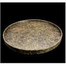 木製 丸トレイ 乱糸 (マット仕上げ) 漆黒［NF68］