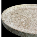 木製 丸トレイ 乱糸 (マット仕上げ) 純白［NF66］