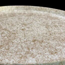 木製 丸トレイ 乱糸 (マット仕上げ) 純白［NF66］