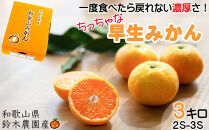 早生みかん&nbsp;約3kg&nbsp;希少な小粒&nbsp;2S～3S&nbsp;サイズ&nbsp;混合&nbsp;11月中旬～12月下旬頃に鈴木みかん農園より農園直送&nbsp;3Sサイズ&nbsp;2Sサイズ&nbsp;2S&nbsp;SS&nbsp;小玉&nbsp;小さい※北海道・沖縄・離島への配送不可&nbsp;ミカン&nbsp;蜜柑&nbsp;mikan&nbsp;温州みかん&nbsp;温州ミカン