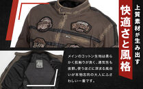 【デグナー】コットンジャケット[23SJ-6]〈カーキ・Mサイズ〉｜京都&nbsp;バイクギア&nbsp;人気ブランド&nbsp;バイク［&nbsp;京都&nbsp;バイク&nbsp;バイクギア&nbsp;人気&nbsp;おすすめ&nbsp;ツーリング&nbsp;ライダー&nbsp;バイカー&nbsp;お取り寄せ&nbsp;送料無料&nbsp;ふるさと納税&nbsp;］