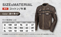【デグナー】コットンジャケット[23SJ-6]〈カーキ・XLサイズ〉｜京都&nbsp;バイクギア&nbsp;人気ブランド&nbsp;バイク［&nbsp;京都&nbsp;バイク&nbsp;バイクギア&nbsp;人気&nbsp;おすすめ&nbsp;ツーリング&nbsp;ライダー&nbsp;バイカー&nbsp;お取り寄せ&nbsp;送料無料&nbsp;ふるさと納税&nbsp;］