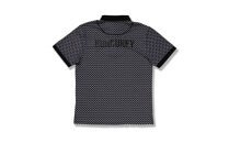 BUNCUREY　ゴルフウェア　モノグラム半袖ポロシャツ（BM23SS-01-006）ブラック／サイズ5