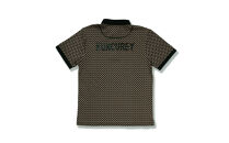 BUNCUREY　ゴルフウェア　モノグラム半袖ポロシャツ（BM23SS-01-006）ベージュ／サイズ4