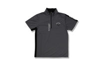 BUNCUREY　ゴルフウェア　ジップアップ半袖モックネック（BM23SS-02-008）グレー／サイズ6