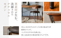 【a.depeche】ダニス ショート アームチェア ウォルナット PU＜グレー＞｜京都 インテリア 人気ブランド 椅子 チェア おしゃれ［ 京都 インテリア ブランド パリスタイル 人気 おすすめ 椅子 おしゃれ 家具 雑貨 通販 送料無料 ふるさと納税 ］