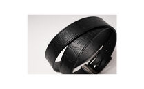 BUNCUREY　エンボス加工ベルト（BM23SS-08-022）〈ブラック〉