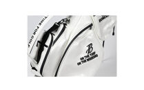 BUNCUREY　スタンド型キャディーバッグ（BM23SS-16-030）〈ホワイト〉
