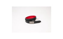 BUNCUREY　ローラーバックルベルト（BM23SS-08-023）〈ブラック〉