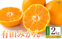 ［先行予約］ご家庭用&nbsp;有田みかん&nbsp;約2kg&nbsp;2S～Lサイズ&nbsp;混合