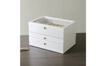 木製ジュエルケース&nbsp;ホワイト&nbsp;017-810