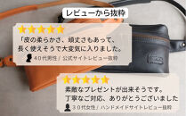 Lサイズの本革ボディバッグ【ブラック】 博多革工房 Japlish | ジャプリッシュ