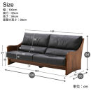 【開梱設置】MARUSHO ナトゥーラ 3人掛けソファ ブラック 本革 無垢 ソファ 3P 3人掛け ソファー デザイナーズ 牛革 天然木 レザー 日本製 大川家具 丸庄 リビング 本革ソファ おしゃれ 送料無料