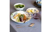 ナルミ&nbsp;アンナエミリア&nbsp;ボウル&nbsp;(クローバーガーデン)&nbsp;14cm&nbsp;3点セット&nbsp;51854-23166P