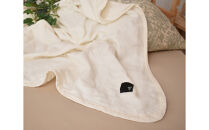 5重ガーゼキルトケット　シングル（ナチュラル・アイボリー）