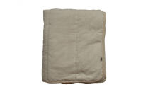 綿入りガーゼキルトケット　シングル（カフェオレ・ベージュ）