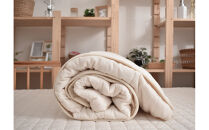 綿入りガーゼキルトケット　シングル（アッシュグレー）