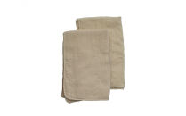 ガーゼフェイスタオル　2枚セット　（カフェオレ・ベージュ）