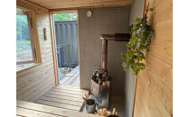 完全貸切 富士山の麓 河口湖町小立に佇む 一日一組限定 薪ストーブサウナ付コンテナハウス 一棟宿泊券（平日）