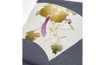 【游洛庵】手描友禅染帯「ろうけつ染め夕顔」名古屋帯仕立て付き［ 京都 帯 着物メーカー 桐生織 菱文様 人気 おすすめ プレゼント ギフト お取り寄せ 通販 送料無料 ふるさと納税 ］