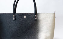 【池内友禅】SOMEA&nbsp;brume&nbsp;レザートートバッグM(幽玄&nbsp;(黒×白金)&nbsp;箔ぼかし)&nbsp;｜京都&nbsp;友禅染&nbsp;ブランド&nbsp;バッグ&nbsp;鞄&nbsp;人気［&nbsp;かばん&nbsp;トートバッグ&nbsp;ショルダーバッグ&nbsp;おすすめ&nbsp;革製品&nbsp;本格&nbsp;通勤&nbsp;雑貨&nbsp;高級&nbsp;男女兼用&nbsp;お取り寄せ&nbsp;通販&nbsp;送料無料&nbsp;ふるさと納税&nbsp;］