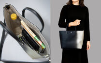 【池内友禅】SOMEA&nbsp;brume&nbsp;レザートートバッグM(幽玄&nbsp;(黒×白金)&nbsp;箔ぼかし)&nbsp;｜京都&nbsp;友禅染&nbsp;ブランド&nbsp;バッグ&nbsp;鞄&nbsp;人気［&nbsp;かばん&nbsp;トートバッグ&nbsp;ショルダーバッグ&nbsp;おすすめ&nbsp;革製品&nbsp;本格&nbsp;通勤&nbsp;雑貨&nbsp;高級&nbsp;男女兼用&nbsp;お取り寄せ&nbsp;通販&nbsp;送料無料&nbsp;ふるさと納税&nbsp;］