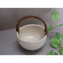 【信楽焼】つる付粉引無地花入れ・花瓶・　　花器 nha-044