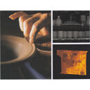 【信楽焼】つる付粉引無地花入れ・花瓶・　　花器 nha-044