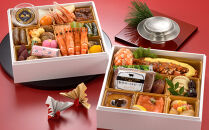 ＜富山大和百貨店選定＞ ホテルグランテラス富山　洋中二段重　春二重おせち　3～4人前 12月31日お届け | ホテルのおせち おせち料理2026 冷蔵 中華 洋風 3人 4人 高級 お祝い 新年 特別な日 お取り寄せ 通販 送料無料 ふるさと納税