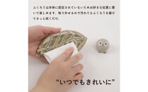 【信楽焼・明山】ひとみちびふくろうアロマリーフ　hc-34