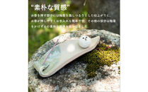 【ポイント交換専用】【信楽焼・明山】しろちびふくろう香立て　hc-36