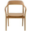 Takoアームチェア（板座）ホワイトオーク・ナチュラルクリア[2543-21]